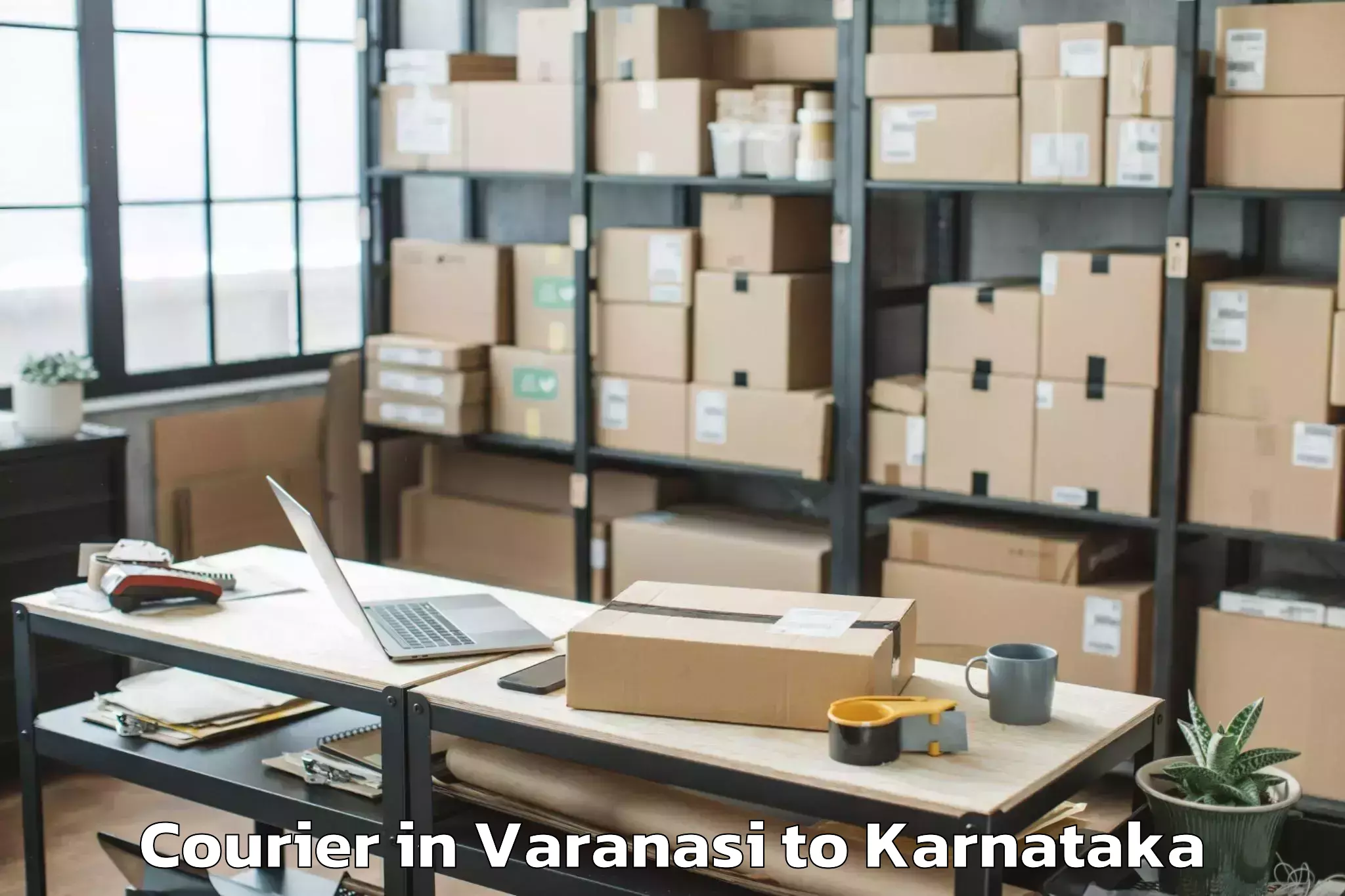 Easy Varanasi to Holalkere Rural Courier Booking